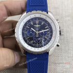 Breitling Bentley Motors T SS Black Dial w Blue Sub-dial Watch New Replica